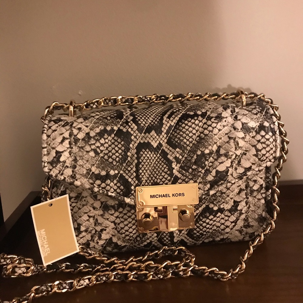 Snake skin Small Michael Kors Gold